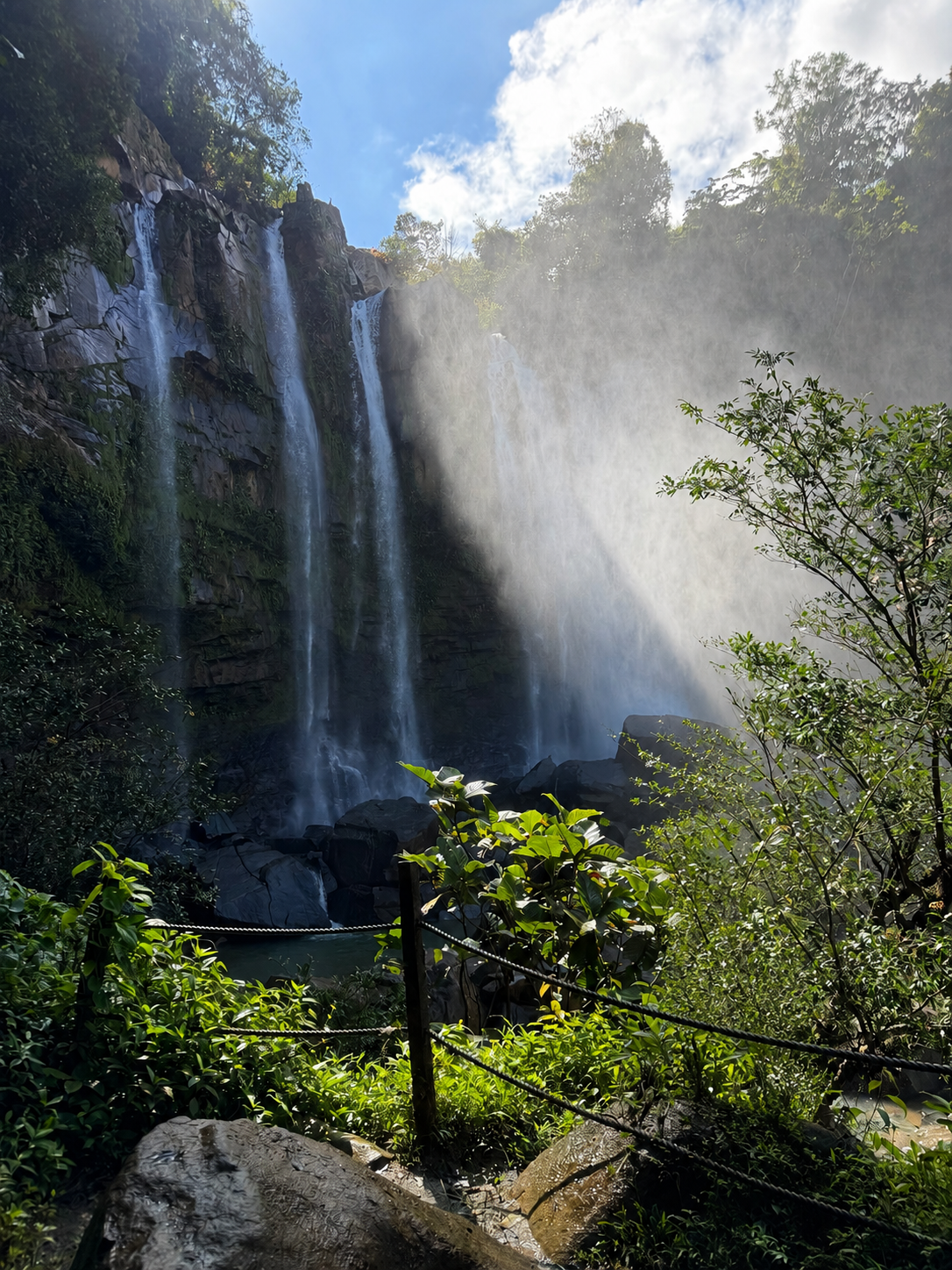 Nauyaca Waterfalls near Casa Cascada in Dominical